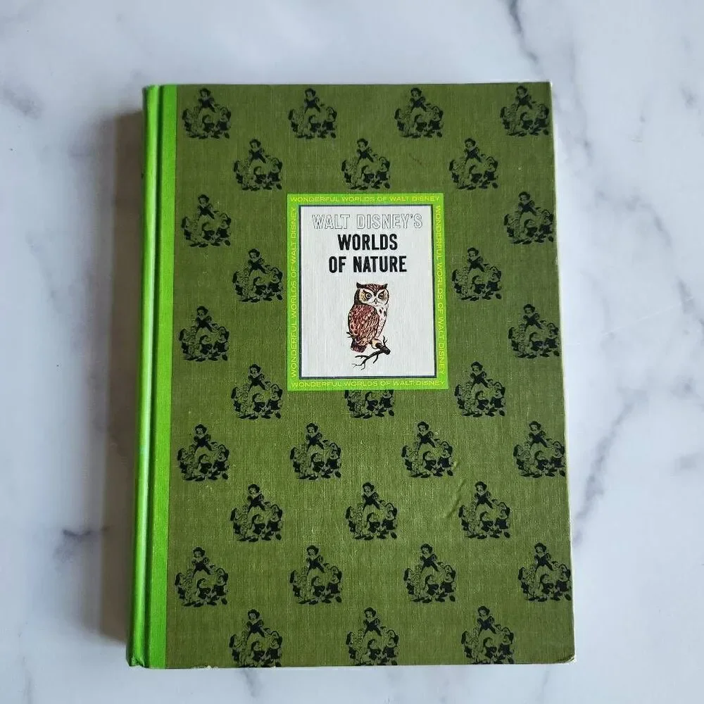 Walt Disney the wonderful worlds of nature pine Green Snow White hardback vintag
